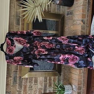 Rose dress, City Chic, size 18